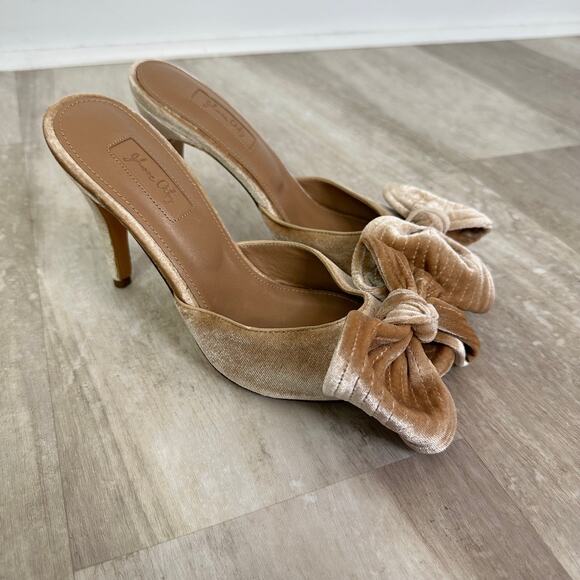 Johanna Ortiz M’O Exclusive La Condesa Mules Heels in Neutral - Picture 1 of 10
